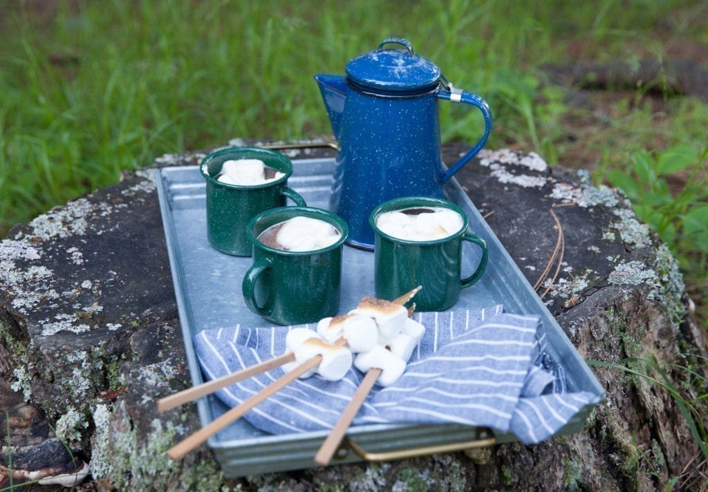 Cardamom Mocha with Skewered Marshmallows