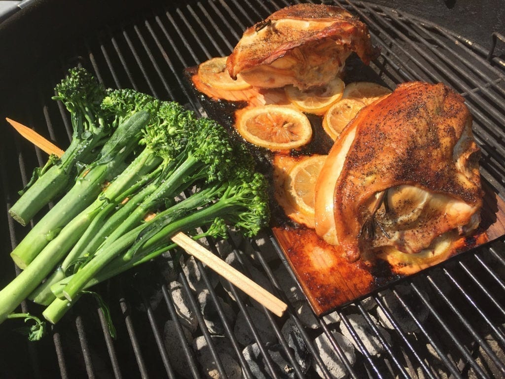 Cedar Planked Lemon Rosemary Chicken