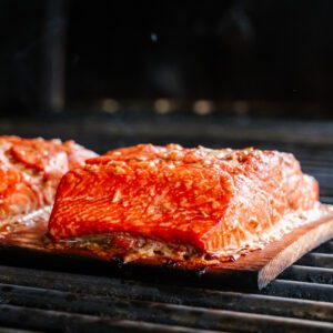 grilled planked salmon